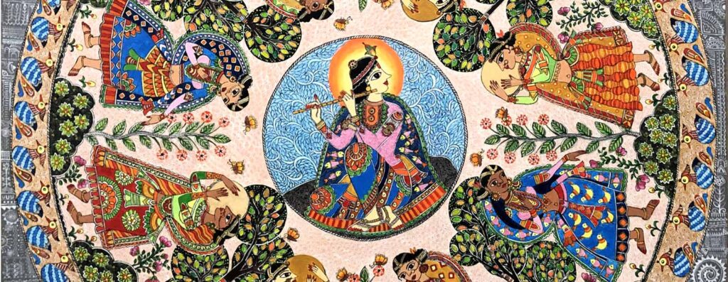 Madhubani painting, a traditional artform by Neena Singh